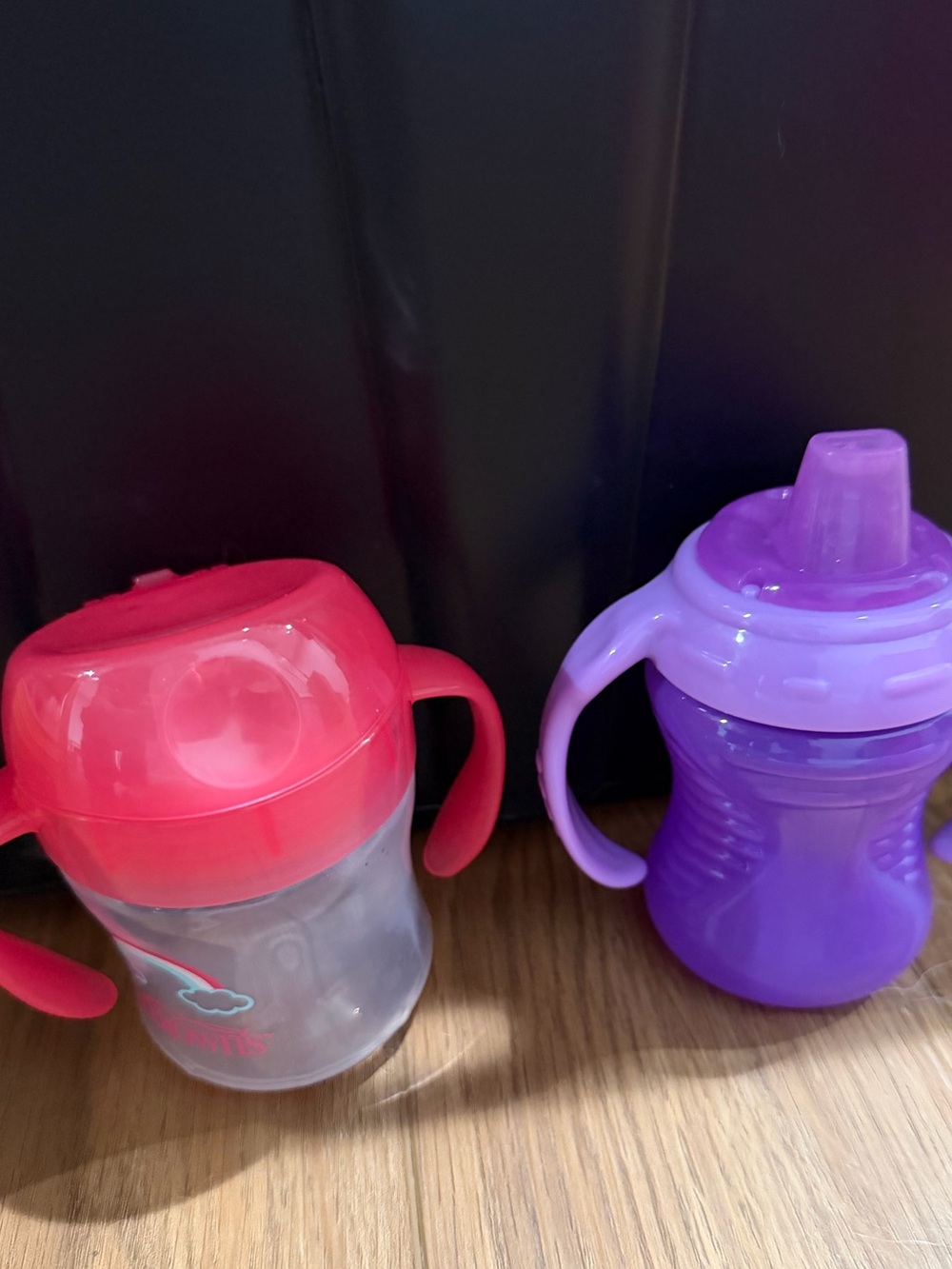 Sippy Cups - Pink and Purple (Set of 2)